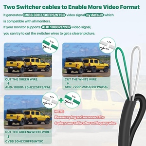 Caméra de recul pour <span class=keywords><strong>voiture</strong></span> avec lignes de guidage dynamiques AHD1080P, caméra de vision arrière réglable avec objectif fisheye 170 degrés grand angle - Product Image 6