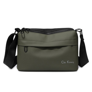 Sac bandoulière en cuir pour homme, sac en nylon tendance 2026, sac décontracté pour étudiant, sac d'affaires élégant pour homme - Product Image 3