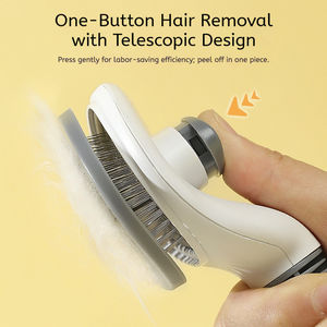 Nuovo arrivo pettine di rimozione automatica eco-friendly professionale Pet bellezza spazzola per la pulizia per cani gatti bagno forniture - Product Image 4