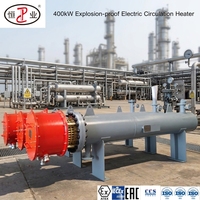 Chauffe-eau électrique à circulation de gaz hydrogène antidéflagrant avec enveloppe Incoloy 800 et cuve SS316L pour préchauffage de process pétrochimiques
