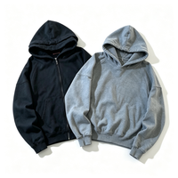 Veste à capuche à manches raglan, coupe courte, ample et oversize, unie, brodée, avec poche kangourou, personnalisable, vente en gros, vêtement d'extérieur