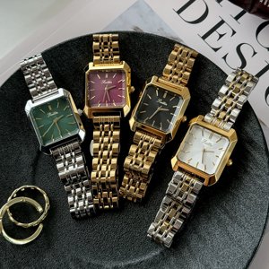 Scotie 9153b יוקרה נשים קוורץ שעון רצועת נירוסטה רצועה רומאית מספרית מזדמנים נשים - Product Image 6