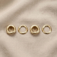 Œillets circulaires creux écologiques sans nickel, accessoires de quincaillerie en laiton, boutons métalliques pour chaussures, rideaux, vêtements, sacs, chapeaux