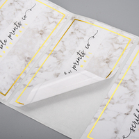 Logo personnalisé imprimé étiquettes en feuille d'or rouleau d'emballage adhésif autocollant étanche pour bouteille d'huile