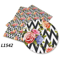 Professionnel personnalisé 136 cm 30 cm fleurs colorées imprimé Faux cuir PU PVC pour canapés personnalisés sacs meubles chaises