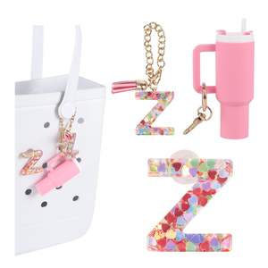 Breloques de lettre compatibles avec les sacs Bogg Initiales Porte-clés de lettre pour sac Bogg et accessoires de décoration Simply Southern - Product Image 4