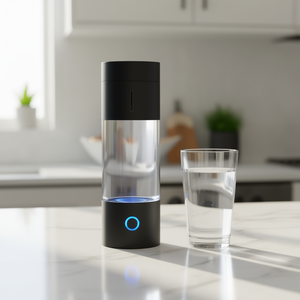 Bouteille d'eau hydrogénée 230 ml, technologie SPE, générateur de bureau, acier inoxydable, alimentation USB - Product Image 2