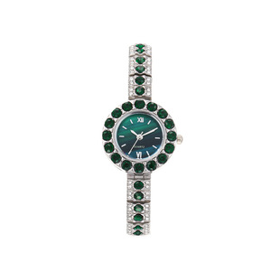 Montre pour femme, simple, élégante, rétro, sertie de diamants, haut de gamme, petite montre à quartz - Product Image 3