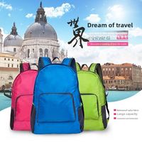 Mochila Plegable Impermeable de Estilo Coreano para Exteriores, con Cierre de Cremallera, Personalizable con Logotipo, Multifuncional