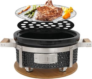 <span class=keywords><strong>Barbecue</strong></span> de table portable de style <span class=keywords><strong>japonais</strong></span> Kamodo rond en céramique avec base en bambou pour <span class=keywords><strong>barbecue</strong></span> et cuisine en plein air - Product Image 2