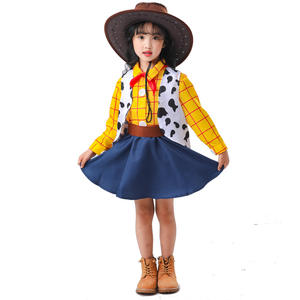Halloween familia conjunto Toy Story Woody chica vaquero disfraz actuación vestido para <span class=keywords><strong>hija</strong></span> para Halloween Cosplay y baile - Product Image 5