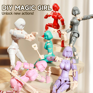 Venta al por mayor 3D Robot Magical Girl Warrior figura de acción articulada montaje juguete dibujos animados <span class=keywords><strong>Anime</strong></span> Girl modelo Decoración - Product Image 3