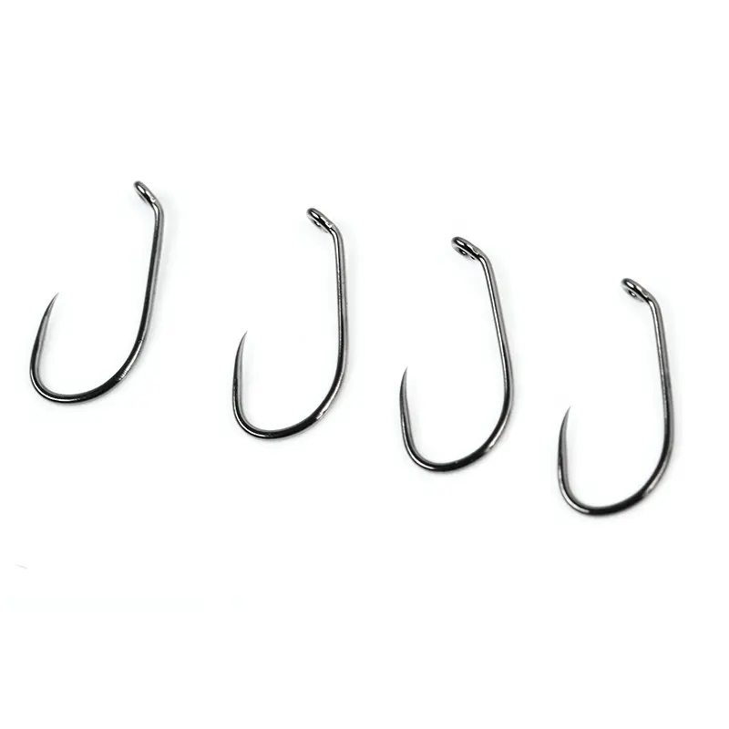 Black Nickel Competition Fly Fishing Barbless fly tying hook Dry Nymph Shrimp Wet Caddis Fly Hook