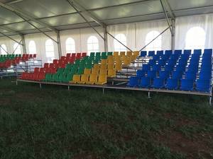 Modular metal sports grandstand Durable metal sports <b>bench</b> Customizable metal sports seating - Product Image 6