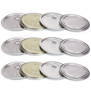 Оптовая продажа, пищевые эоэ 73 мм, алюминиевые #300, отклеиваемые крышки, пластиковая банка/бумажная банка/лопатка, легко открывающийся конец - Product Image 3