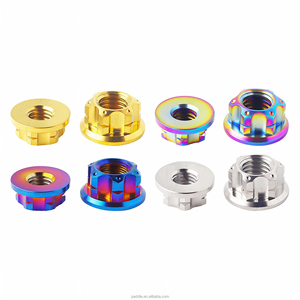 Tuercas de Rueda para Motocicleta Personalizadas de Titanio, Zinc, Hierro y Latón de Alta Resistencia GR5 OEM M5-<span class=keywords><strong>M12</strong></span>, con Brida Hexagonal de 12 Puntas, para Ducati Retrofit - Product Image 1