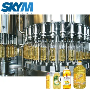 Máquina automática de llenado de aceite de oliva vegetal, línea de embotellado de aceite de soja