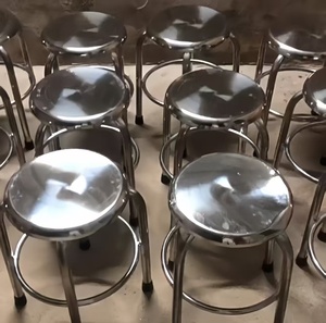 <span class=keywords><strong>60</strong></span> tabourets hauts pour <span class=keywords><strong>bar</strong></span> à manger chaises industrielles en acier inoxydable épaissi pour chaînes <span class=keywords><strong>de</strong></span> montage laboratoires d'atelier d'usine - Product Image 3