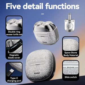 KEMEI-Mini rasoir <span class=keywords><strong>électrique</strong></span> km-t288 de poche pour barbe, rasoir <span class=keywords><strong>électrique</strong></span> de remplacement, appareil à poils de nez <span class=keywords><strong>manuel</strong></span> - Product Image 4