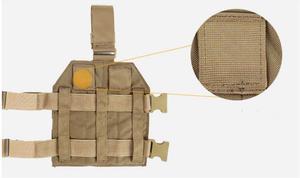Plateforme tactique MOLLE pour cuisse, couleur Coyote Brown et autres couleurs, accessoires pour systèmes MOLLE, fournitures pour missions. - Product Image 6