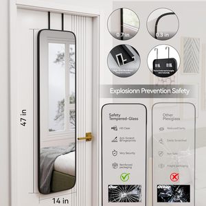 <span class=keywords><strong>Miroir</strong></span> mural en aluminium de grande taille pour la <span class=keywords><strong>chambre</strong></span> à coucher, le salon ou la salle de bain - Product Image 3