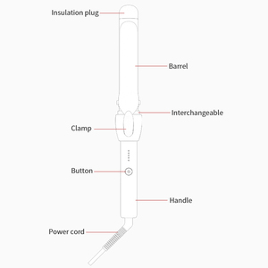 Fer à boucler 2 en 1 Fer à boucler professionnel de 1.25 pouces PTC Baguette à boucler double tension avec clip Affichage Fers à boucler en céramique - Product Image 6