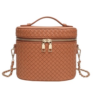 Bolso de Maquillaje Portátil Cruzado de PU Tejido con 75 Capas, Gran Capacidad, Organizador de Cosméticos para Viajes al Aire Libre, Primavera 2026 - Product Image 5