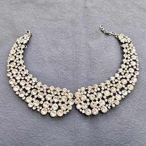 Collar de Cadena Gruesa Chapado en Oro con Cristales de Estrás para Mujer, Joyería de Moda de Lujo en Acero Inoxidable - Product Image 3