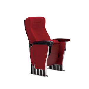 Chaise d'auditorium Yi Jian rouge avec accoudoirs, rangée de chaises, mobilier de théâtre - Product Image 1