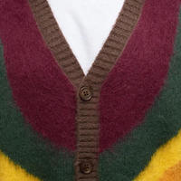 Cardigan personnalisé pull en mohair à manches longues tricots jacquard Designer hiver floue cardigan en mohair pull en tricot pour hommes