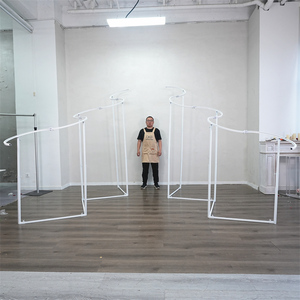 Foldable Stretch Tension Fabric Exhibition Backdrop Trade Show Roll <b>Display</b> Banner Stands - Product Image 1
