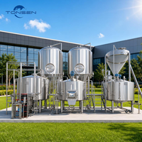 Équipement complet de brassage artisanal Tonsen 500L 1000L, système de brassage clé en main 5HL 10HL en acier inoxydable 304 pour microbrasserie et brasserie artisanale