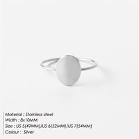 Anillo Ovalado Clásico Minimalista Chapado en Oro, Joyería Decorativa, Delicado Anillo de Sello Ovalado para Mujer