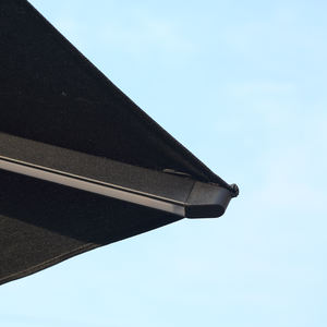 Moderno impermeabile in alluminio LED a sbalzo parasole ombrello pieghevole leggero per Patio giardino parco mobili da esterno - Product Image 5