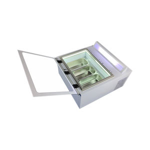 Self-Service portatile Open-Door piccolo Desktop taglio spesso Yogurt Display gelato refrigeratore congelatore - Product Image 6