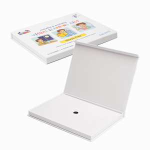 Boîte cadeau en carton rigide magnétique avec logo personnalisé, élégante, pour boules de Noël en verre, emballage recyclable - Product Image 2