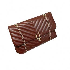 Sac à main de luxe pour femme, de marque célèbre, en cuir PU marron personnalisé, design élégant, sac à bandoulière - Product Image 2