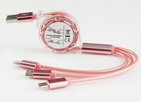 LC636 Cable DE DATOS USB con logotipo personalizable Marca impresa Teléfono móvil Sincronización de carga Datos Promoción Regalo Cable de datos personalizado 3 en 1