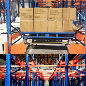 Protections anti-collision renforcées pour colonnes verticales, cadre <span class=keywords><strong>de</strong></span> rail multi-couches pour rayonnages industriels à navette radio - Product Image 3
