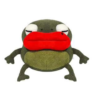Divertente Giocattolo di Peluche in Poliestere a Forma di Rana con Labbra Carnose, Portachiavi Pendente, Regalo di Compleanno Unisex - Product Image 5