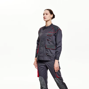 Professional <strong>Women</strong> Multi Pocket Industrial Workwear Outfits Durable Work Jacket Cargo Pants Sets - Product Image 3