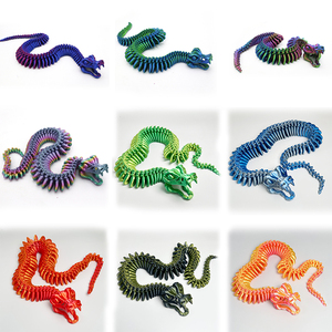 Figura de Serpiente Articulada Impresa en 3D, Flexible, para Escritorio, Decoración de Halloween, Alivio del Estrés, Coleccionable para Adultos/Adolescentes - Product Image 6