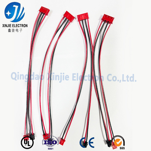 Кабельный жгут с разъемами типа «папа-мама» на заказ от производителя, красно-черный, с ПВХ-изоляцией, для подключения электронных устройств LED - Product Image 2