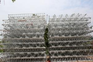 Antenne Gsm Télécom Communication Télécommunication Acier Guy Wire 30m Treillis Triangle Triangulaire Mât Guyé Tour - Product Image 3