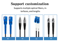 Cable De Fibra ST UPC A ST UPC Duplex 9/125 O 50/125 3.0mm Negro LSZH Armadura Espiral 10m