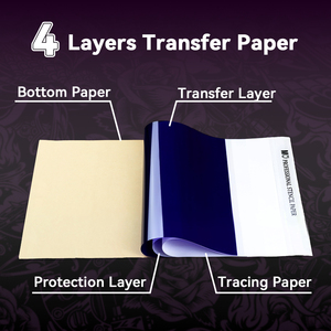 Art corporel maquillage permanent 100 feuilles/boîte <span class=keywords><strong>imprimante</strong></span> de transfert A4 MO <span class=keywords><strong>tatouage</strong></span> papier pochoir thermique - Product Image 3