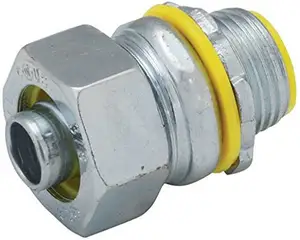Steel Liquid Tight connector, Straight, Flex and Type B Flex, Steel Or Mall, Insulated