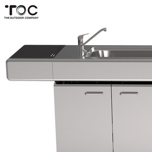 Cocina Profesional Comercial Grande de Carbón para Exteriores, de Acero Inoxidable, Estilo Americano, Modelo T8384, Cocina 01 para Exteriores - Product Image 1