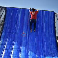 Course d'obstacles gonflable Jeux de sport gonflables pour l'entraînement en plein air Utilisation personnalisée unisexe 1 pièce 14 ans et plus