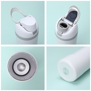 原厂批发OWA 16盎司19盎司24盎司双壁不锈钢金属水瓶杯，带翻盖和手柄 - Product Image 5